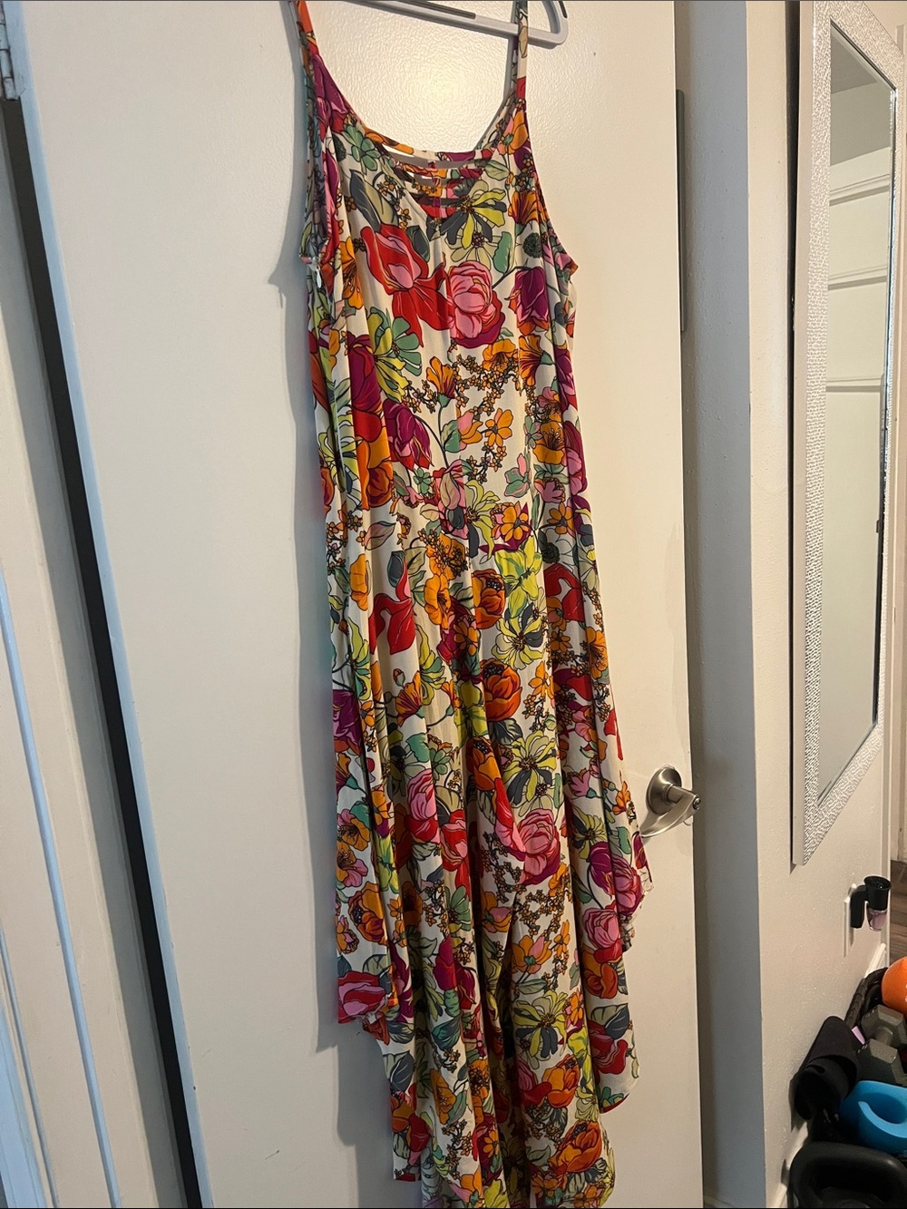 Floral Multicolor jumpsuit with Spaghetti Straps